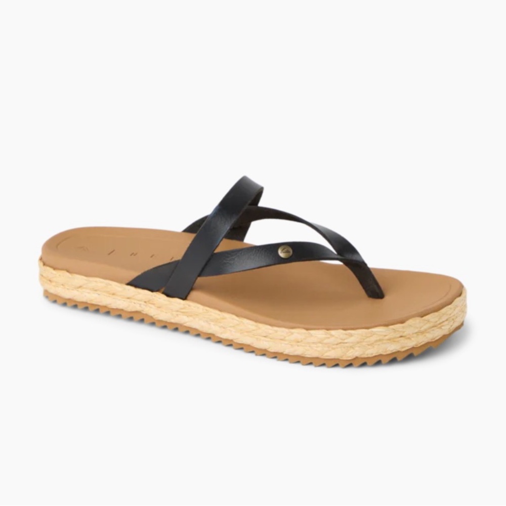 Reef Black sandals women’s 7